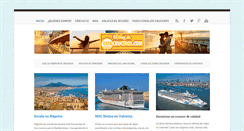 Desktop Screenshot of blog.vayacruceros.com